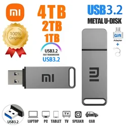 Xiaomi Original 4TB USB 3.2 Flash DriveHigh-Speed Pen Drive 8TB Type-C Metal Waterproof USB Memory For Computer Storage Devices