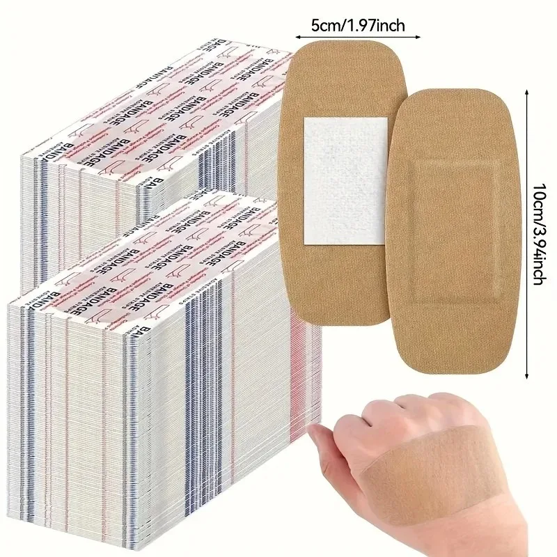 Large Wound Dressing Protective Pad Contoured Joint Design Extra Size Adhesive Bandage for First Aid Medical Care Supply
