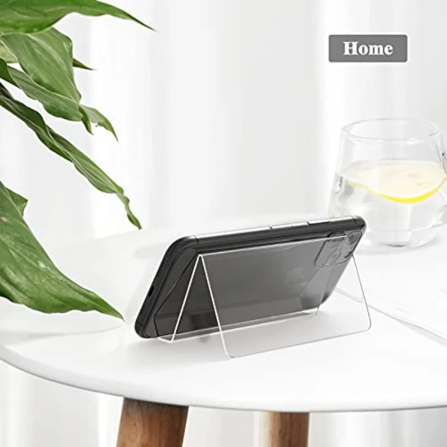 Acrylic Business Card Holder 3 Pack Premium Business Card Stand for Workspace, Clear Plastic Name Cards Display Holder for Exhi