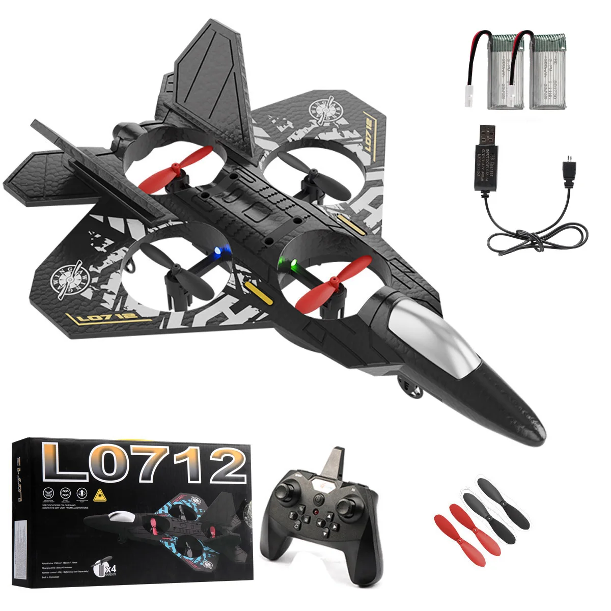 

Радиоуправляемый самолет V17 2,4G с дистанционным управлением, трюковый пенопластовый самолет со светодиодной подсветкой, вращение на 360, один ключ, самолет-истребитель, игрушки