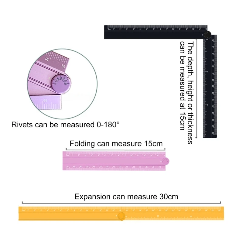 Règle pliable portable pour une mesure précise efficace, chaque artisanat boîte à outils