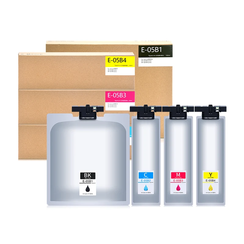 New T05B1 T05B2 T05B3 T05B4 Ink Cartridge With Pigment Ink For Epson WorkForce Pro WF-C878R WF-C879R C878R C879R Printer Ink Bag