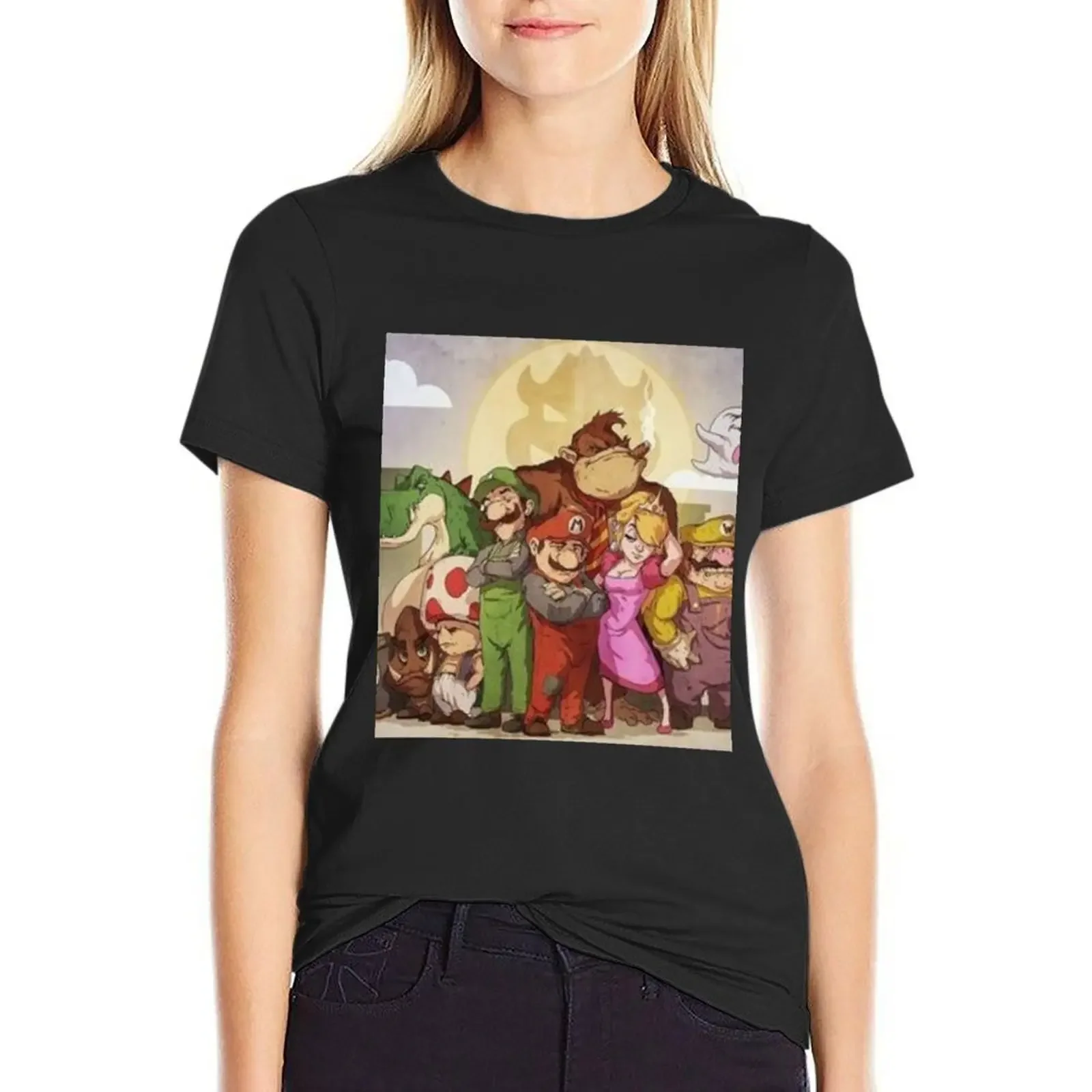 

merch T-Shirt cute clothes plus size tops sweat western t-shirt dress for Women