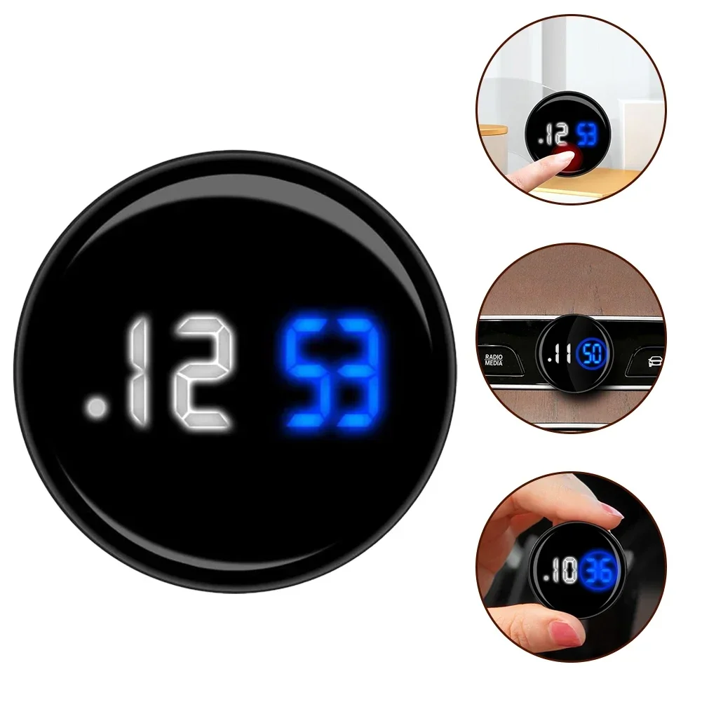 Car Interior-Clock For Vehicle Watch Car Supplies Novelty Touch-Type Car Clock Car Luminous Waterproof Car Clock For Most Cars