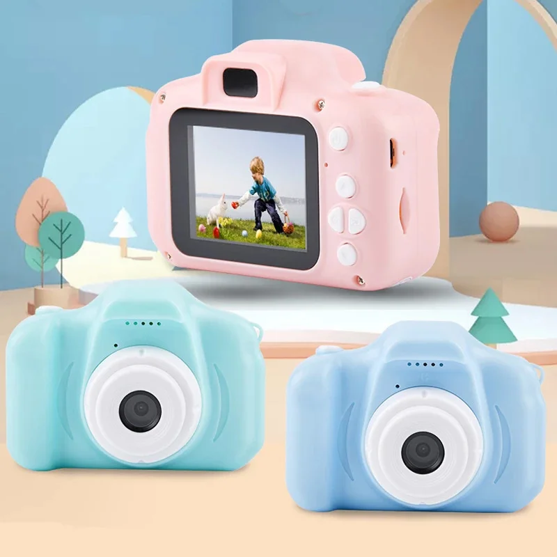 Cartoon Photo Camera Toys 2 Mini Inch HD Screen Childrens Digital Camera Video Recorder Camcorder Toys for Kids Girls Gift