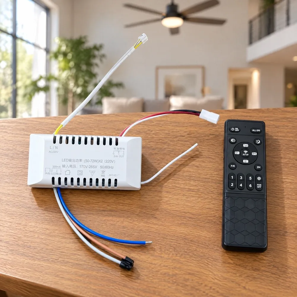 Second Generation Remote Control for LED Oscillating Light with Voice Control and Starry Projection Functionality