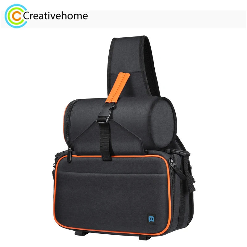 

PULUZ Shoulder Photography Bag DSLR Camera & Accessories Storage Bag +Removable Lens Bag Waterproof Triangle Style Backpack