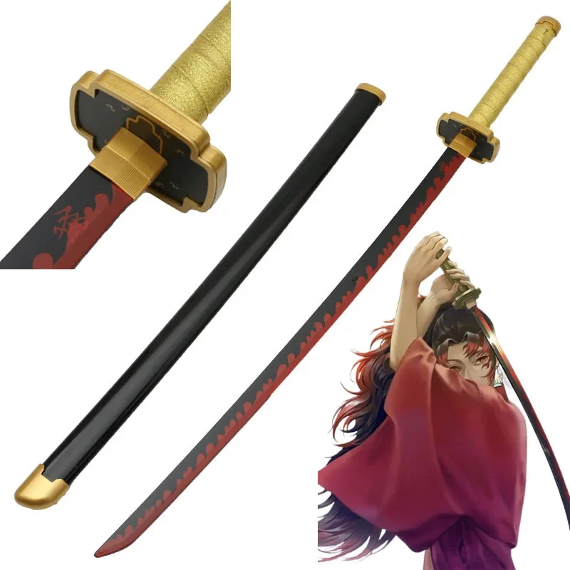 104cm Cosplay Tsugikuni Yoriichi Anime Weapon Sword Role Play Tomioka Yoshio Wood Model Katana