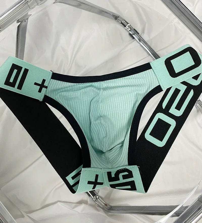الرجال سراويل حزام رياضي الرجال الملابس الداخلية مثلي الجنس ثونغ رجل ملخصات بيكيني السروال زلة مثير حقيبة قطنية Cuecas سيور أوم G سلسلة #3