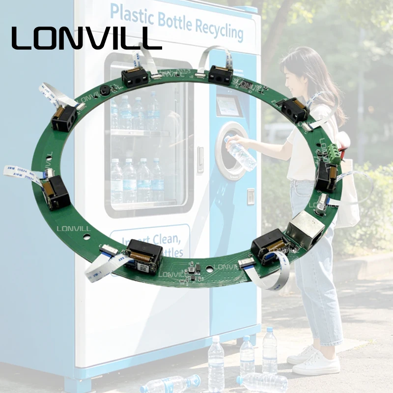 LONVILL Custom Diameter 24cm Full Diameter 360 Omni Barcode Scanner for Supermarket Recycling Machine Reverse Vending Solution