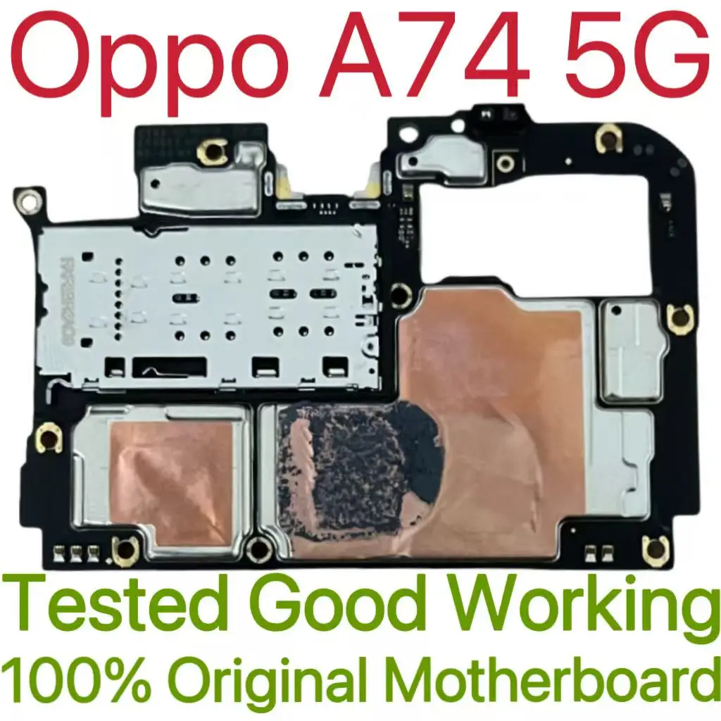 Global Version Original Unlocked Motherboard for Oppo A74 5G Tested Circuit Plate Main Logic Board for Oppo A74 5G
