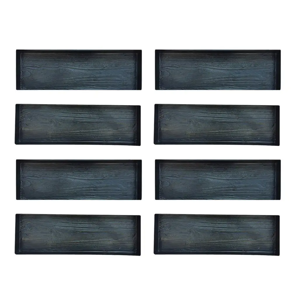 Stepping Wood Grain Stone Mold Concrete Pathway Mould ABS Material for Garden Plaster Cement Casting