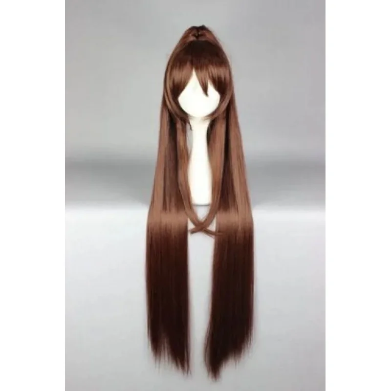 

Long Brown Ponytail Anime Cosplay Wigs 100 CM