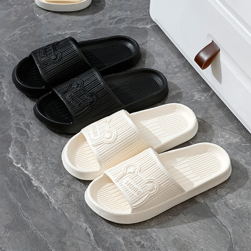 

Шлепанцы женские домашние на толстой плоской подошве, из ЭВА, Нескользящие, для ванной, летние, 2024