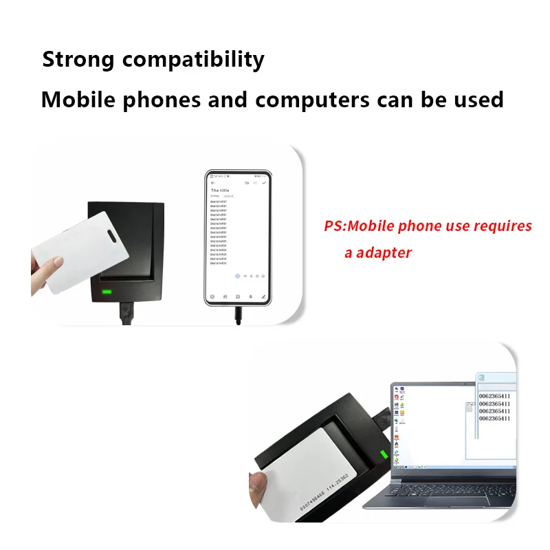 Imagem -06 - Leitor Esperto do Cartão do id do Sensor da Proximidade do Desktop do Usb do Reconhecimento Alto Rfid 125khz