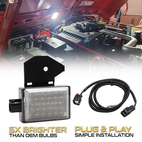 Dodge Ram 1500 2500 3500 Dakota Charger, Wrangler Grand Cherokee Concorde Dakota 용 후드 조명 어셈블리 램프 키트 아래 LED