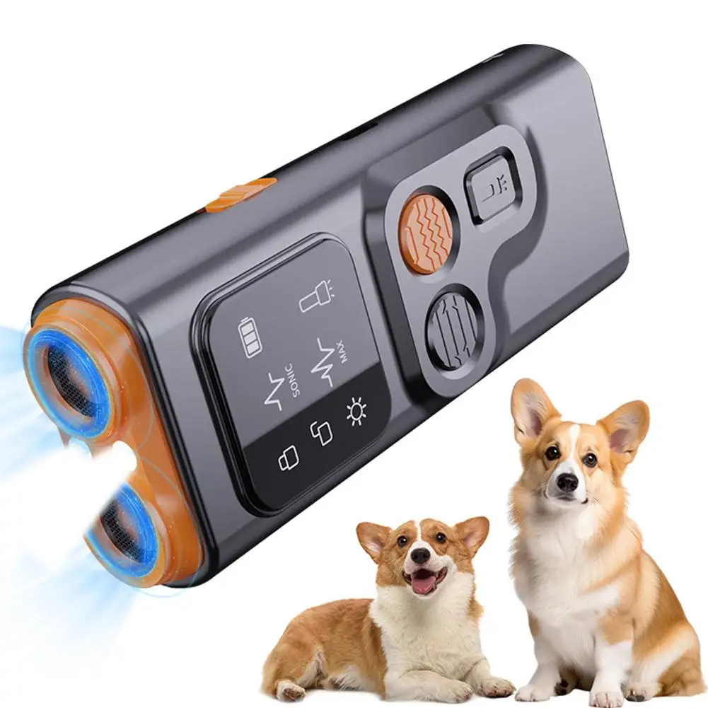 Bark Guard Anti Barking Device For Dogs Dog Bark Deterrent Device With HD Display And LED Flashlight Stop Bad Behavior Y1D5