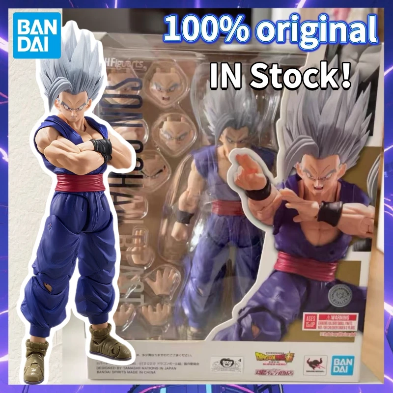 BANDAI Dragon Ball Supereroe Versione Teatro Piccolo Gohan Goku Vegeta SHF Anime Action Figures Collezione Modello Giocattoli Regali