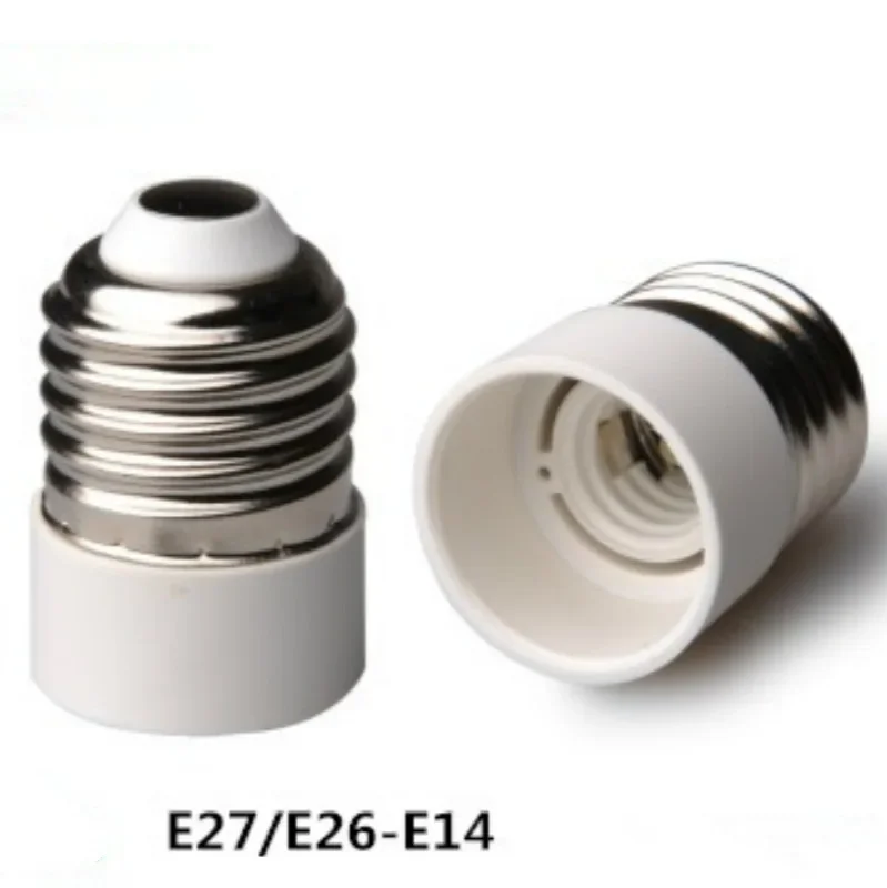 E26 E27 To E14 Led Halogen CFL Light Socket Adapter Converter Reducer Holder Kit Can Recessed Pendant Screw-in Cap Candelabra