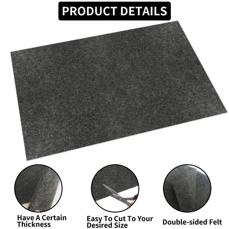 Garage Floor Mat Oil Drain Pan Waterproof Rubber Backing Layer Anti-Slip Containment Mats For Garage Floors Fabric Garage Rug