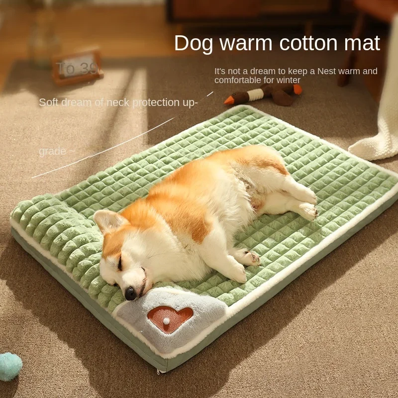 

Warm Dog Mat Luxury Sofa for Small Medium Dogs Plaid Bed for Cats Dogs Fluff Sleeping Removable Washable Pet Beds dog cat bed