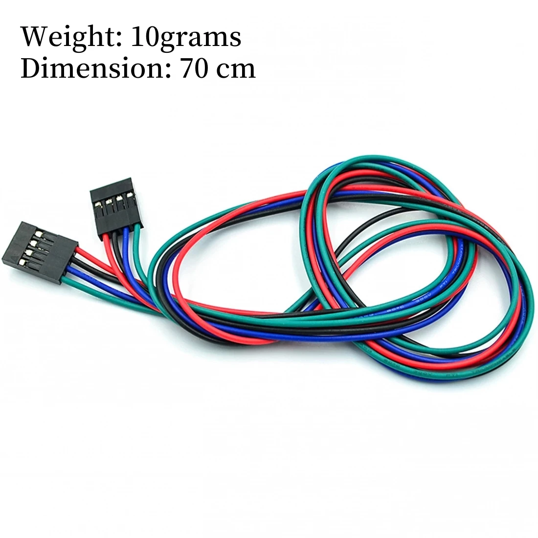 70 cm lange Dupont-Verbindungskabel (Buchse-zu-Buchse), geeignet für 2-Pin / 3-Pin / 4-Pin-Anschlüsse von 3D-Druckern – Detail 2