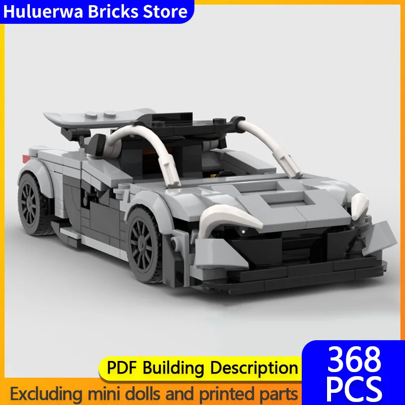 

Модель скоростного гоночного автомобиля MOC Building Bricks P1 V2 Верхний спортивный автомобиль Модульная технология Детские праздничные подарки Сборка игрушечного костюма