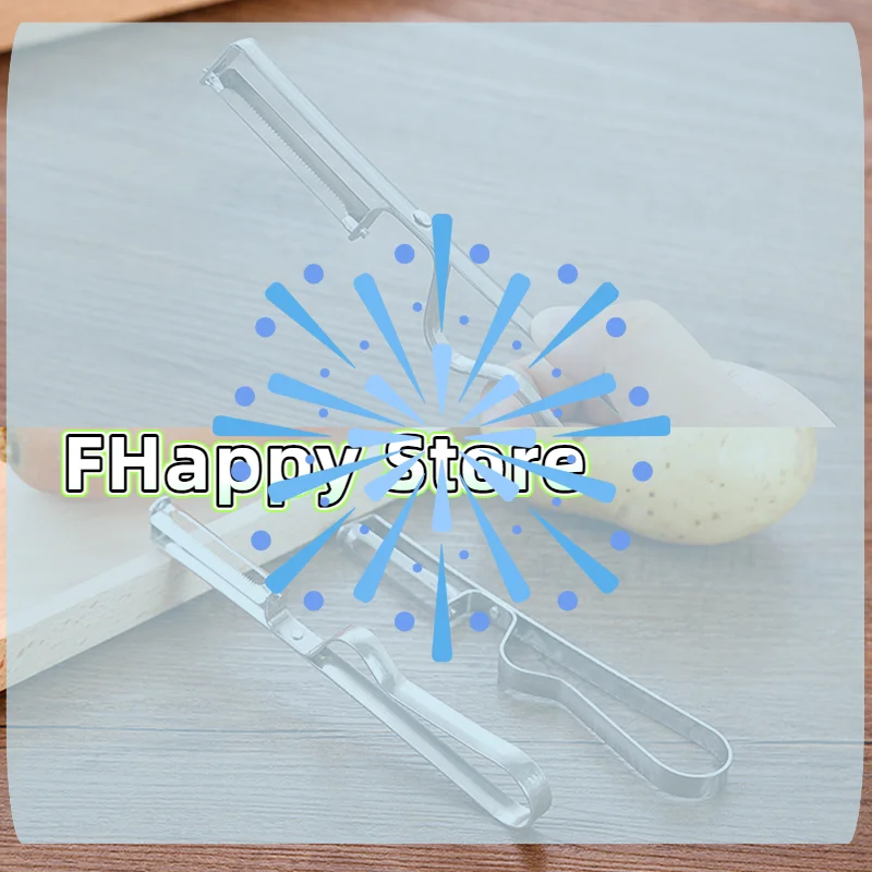 Stainless Steel Multi-function Vegetable Fruit Peeler Potato Carrot Peeling Knife Kitchen Gadgets Thickened Handle Easy To Clean