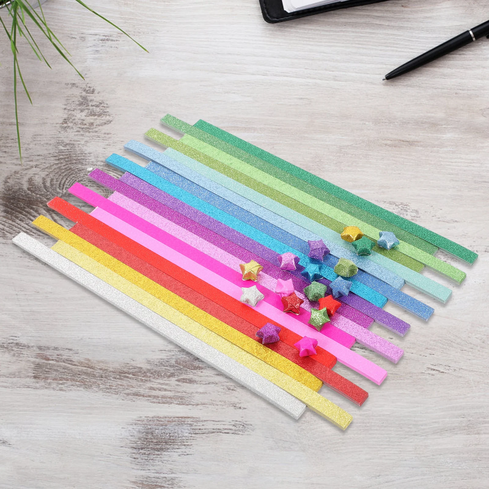 

720 Sheets Glitter Origami Star Folding Paper DIY Handcraft Paper for Adults Stress Relief Handmade Decorations DIY Craft