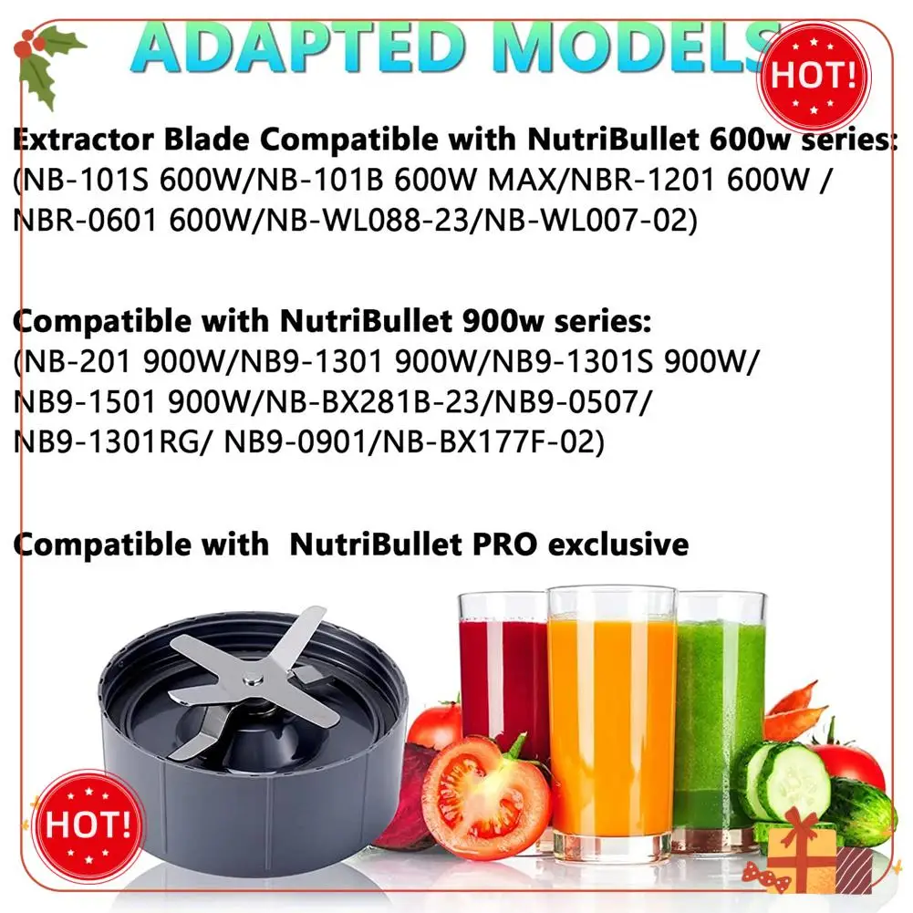 

ABLE-Blender 24OZ Cup And Extractor Blade Blender Accessories Kit Compatible For Nutribullet Pro 600W/900W Series