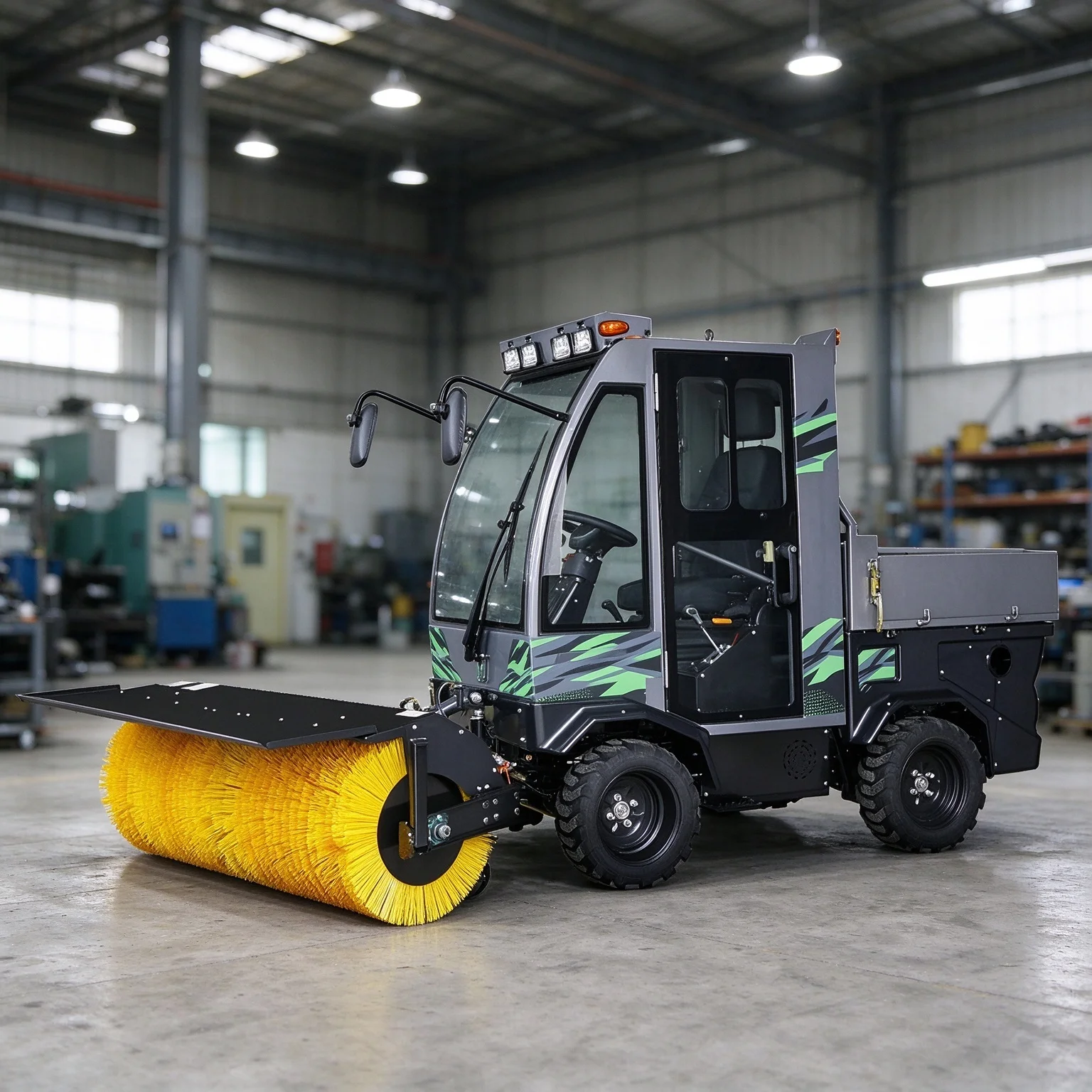 Snow Thrower Self Propelled Hand Push 196cc 4 Stroke Engine 800mm Nylon Roller for Courtyard Sidewalk Residential Snow Removal