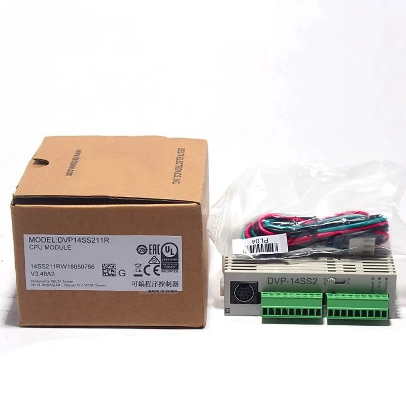 1PC Original Full New SS2 series PLC programmable controller DVP14SS211R relay ouput 24VDC 8DI 6DO in box