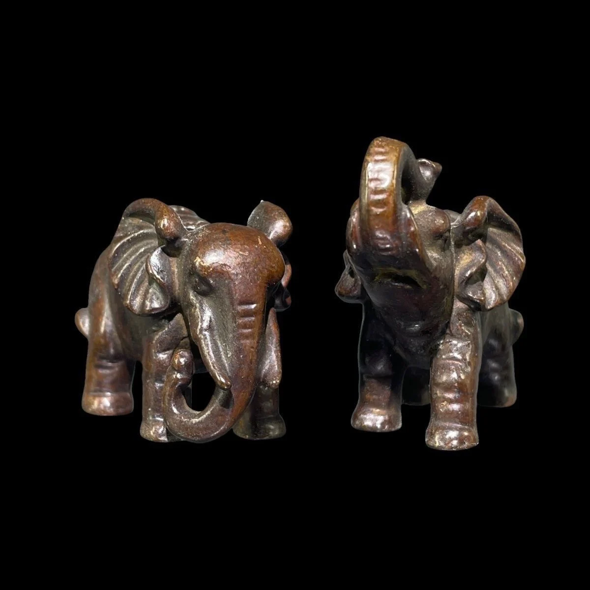 Ancient collection auspicious elephant ornaments bronze auspicious tea table home porch