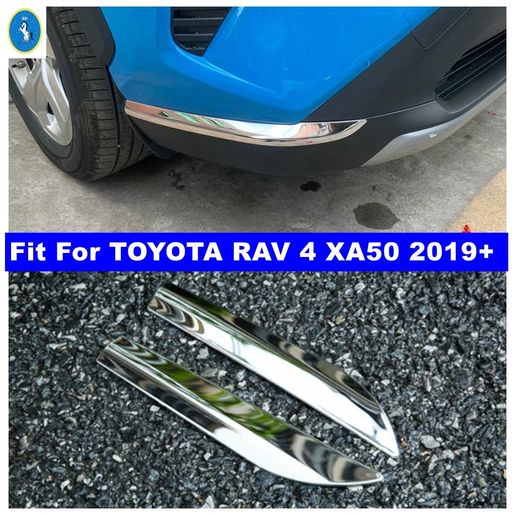 

Car Front Rear Bumper Corner Anti Scratch Protect Guard Spilitter Strip Accessories Cover Trim For TOYOTA RAV 4 XA50 2019 - 2022