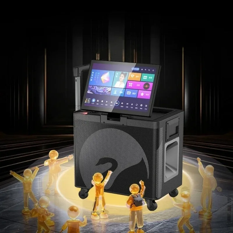 

Family KTV audio set Square dance audio with display screen Outdoor special with sound card
