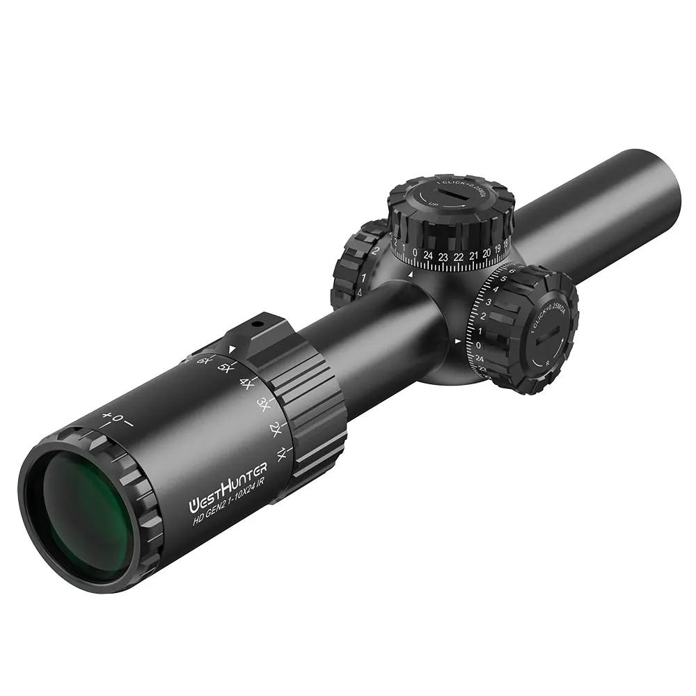 WestHunter HD GEN2 1-10X24 IR SFP LPVO Scope Wide Field of View Hunting Riflescopes Etched Glass Reticle Optical Sights