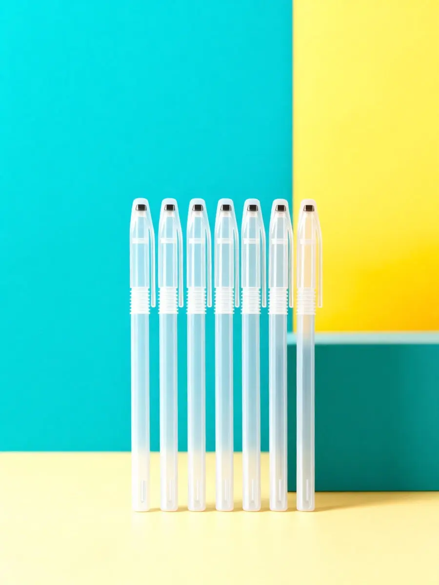 50Pcs Clear Plastic Pen Shells Empty Refillable Gel Pen Tubes Ballpoint Compatible Precise Fit Lightweight Portable Students