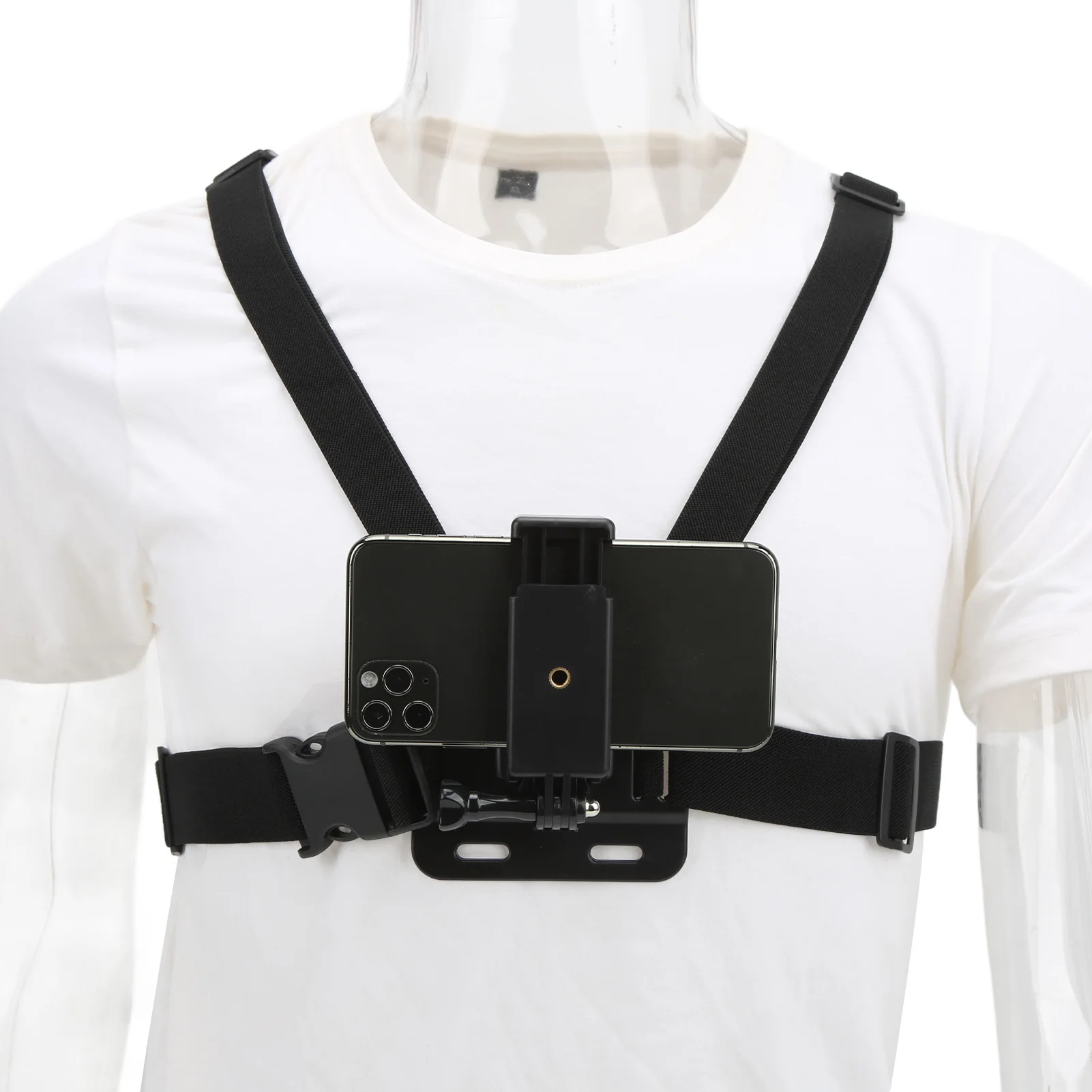 Outdoor Live Mobile Phone Chest Strap Chest Mount Harness Chesty Strap for DJI  Adjustable Action Camara Chest Strap