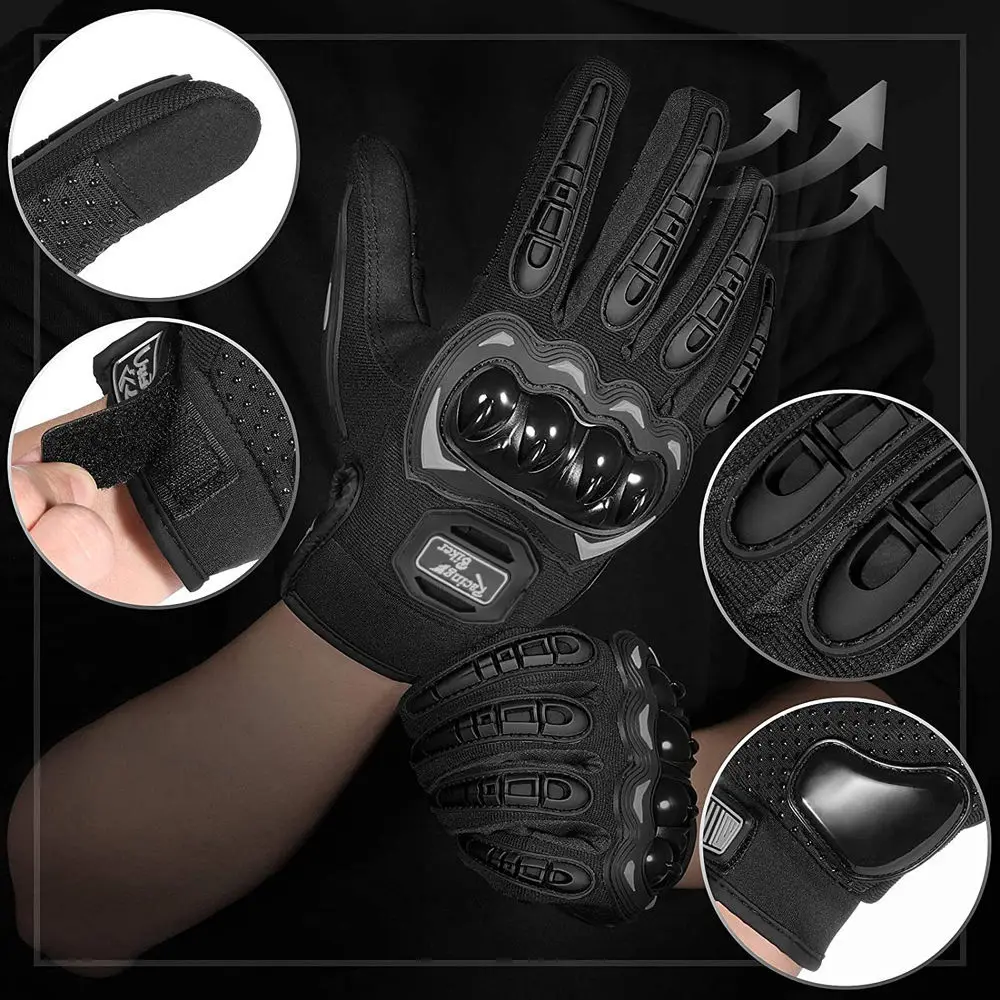 Touch screen spring summer motorcycle rider motorcycle rider gloves protection anti-drop hard shell protective off-road gloves