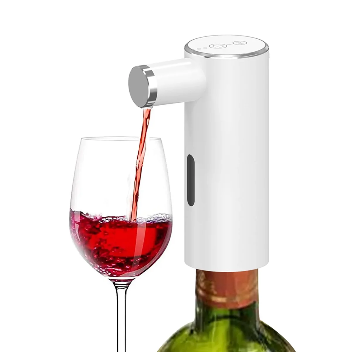 Tools Electric Wine Aerator Dispenser Wine Decanter Wine Aerator Dispenser Quick Sobering Decanter USB Charging,White