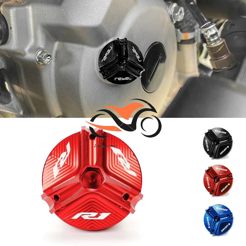 

For YAMAHA R6 YZF R7 2021 2022 YZF-R1 1998-2020 YZF-R3 YZF-R6 R6S 2006-2021 Motorcycle CNC Engine Oil Filler Cap Plug Screw