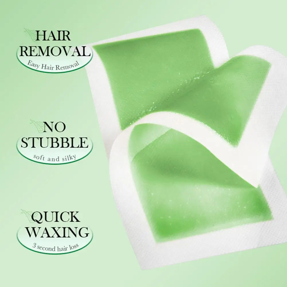 20Pcs/Set Fast Hair Removal Wax Strips For Body Facial Depilation Aloe Vera Cold Wax Paper For Women Smooth Skin Waxing Tool - view 4
