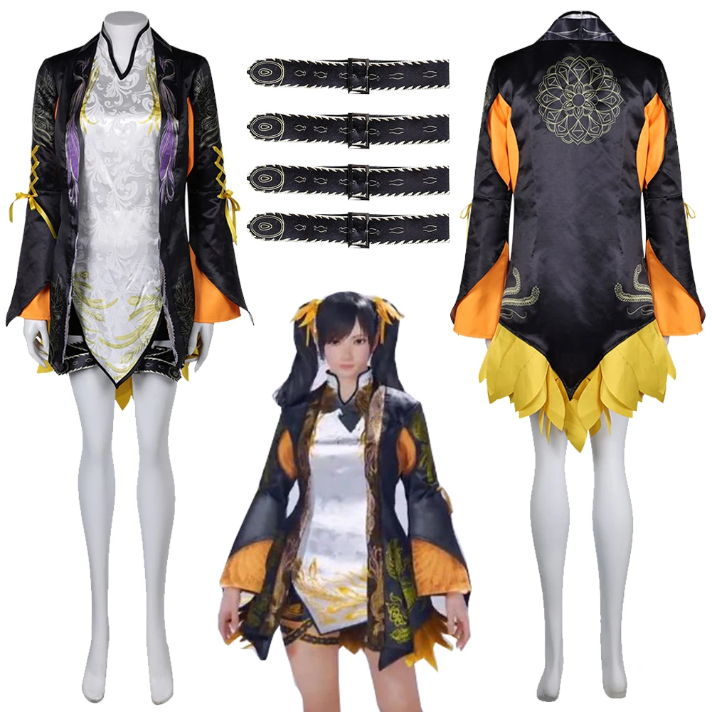 Ling XiaoYu Fantasia Costumes Coat Vest Anime Game Tekken8  Fancy Outfits Cloth Girls Women Cosplay Carnival Party Disguise Suit