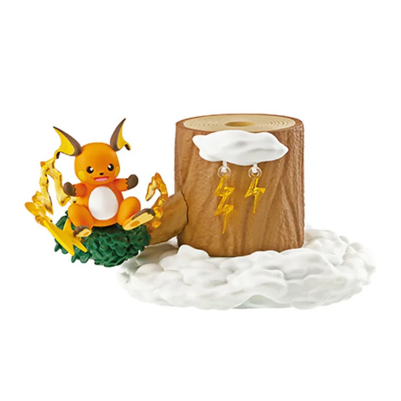 TAKARA TOMY-Modèle de Scène Miniature Pokémon, Météo, Souche d'Arbre, Elfe, 7e Génération, Ornements, Décoration, Animation, Organisation de Périphpopularité