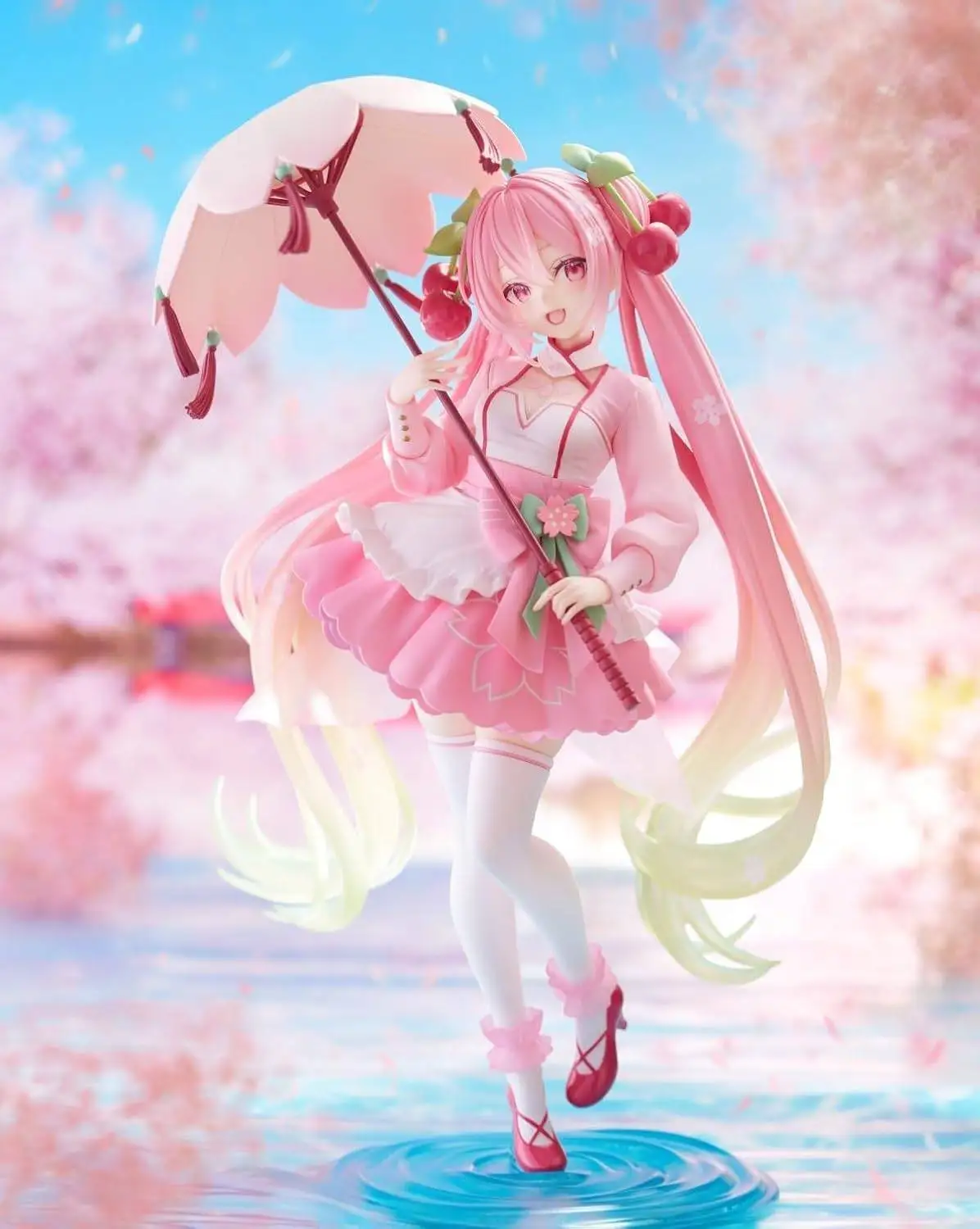 Judai Original Taito Vocaloid Hatsune Miku Artist MasterPiece+ Sakura, Sakura Dress Ver Action Figure Model