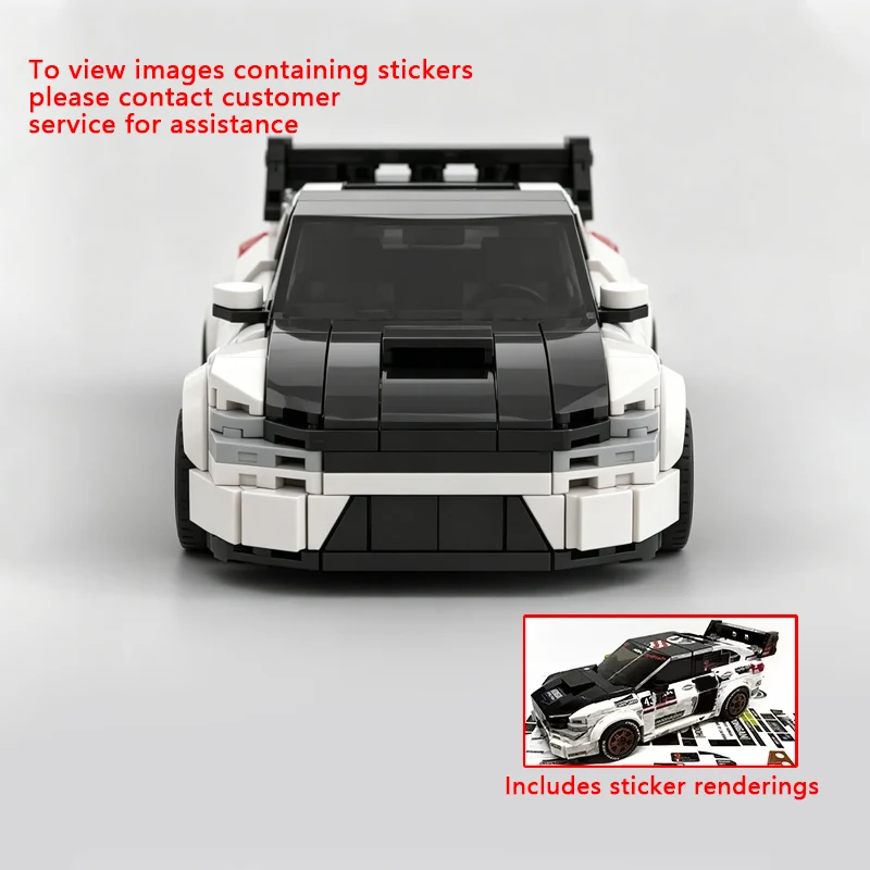 

342PC Speed Racing Car Model MOC Building Bricks JDM Modified Sports Cars Modular Technology Assemble Toys Children Holiday Gift