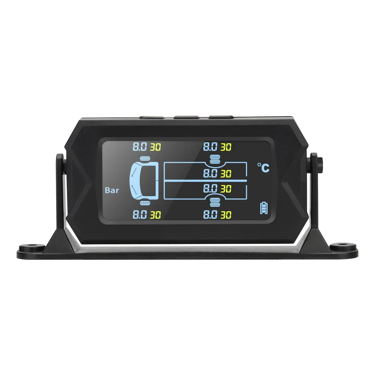 0-8 0-16 Bar 116 217 PSI Big Screen 180 Degree Adjustable 6 Wheels Truck TPMS Tyre Tire Pressure Monitoring System Sensor