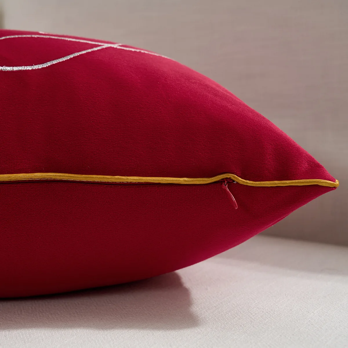 30x50cm Frohe Weihnachten Stickerei Niederländischen Samt Kissenbezug Einfarbig Urlaub Dekor Wurf Kissen Abdeckung Party Sofa Kissenbezug – Detail 9
