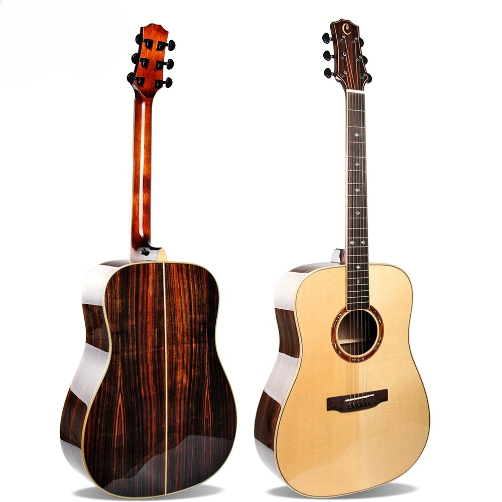 

NX-D530SA 41 Inch Glossy 6 Strings Top Solid Spruce Ebony Fingerboard High Quality Acoustic Guitar From China Factory