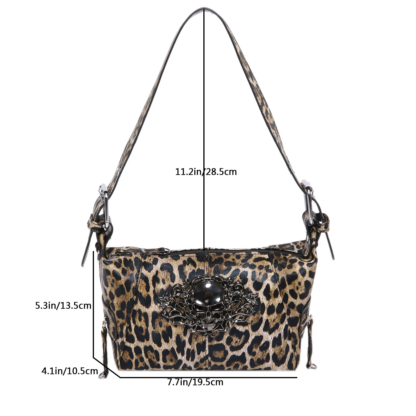 Bolsa de axilas de couro PU de luxo para mulheres, mini, pequeno, marrom, simples, retro, balde, ombro, leopardo, bolsas de grife, femininas